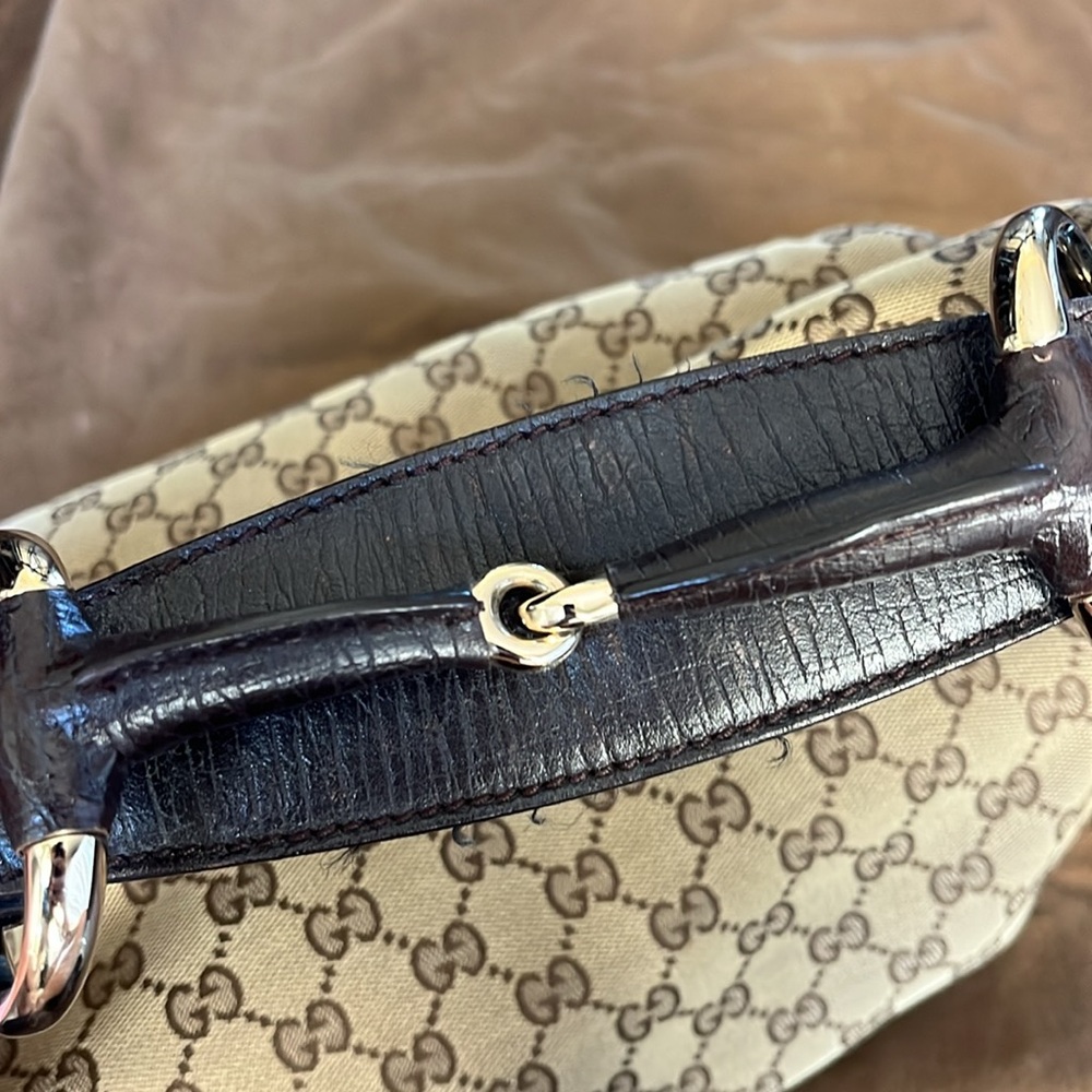 Gucci Monogram Horsebit Boho Bag - Picture 5 of 14